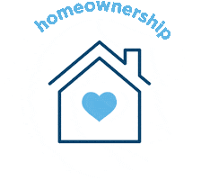 Heart House Sticker by Waterstone Mortgage