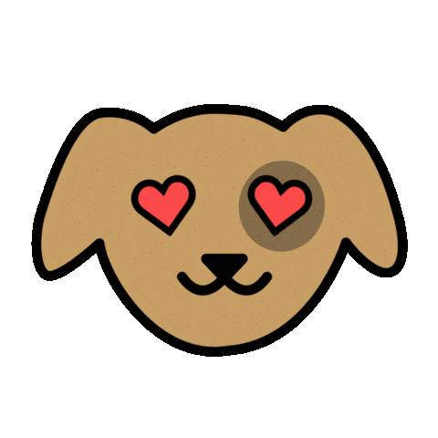 Heart Dog Sticker by respekTiere e.V.