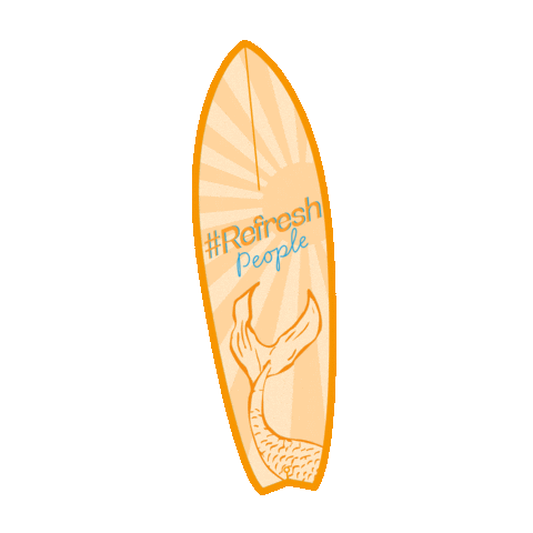 Beach Surf Sticker by Refresh