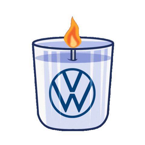 Fire Candle Sticker by volkswagenmx