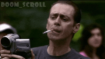 Recording Steve Buscemi GIF