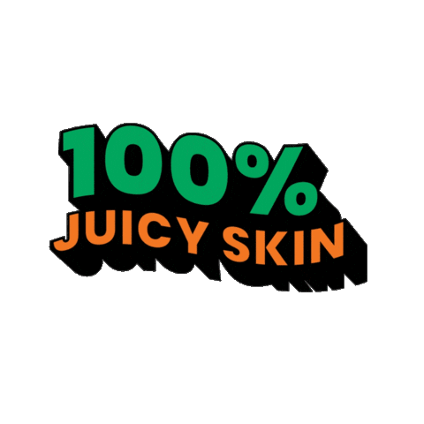 100 Juicy Skin Sticker by OrganicShopGreece