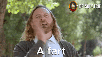Fart Farting GIF by DrSquatchSoapCo