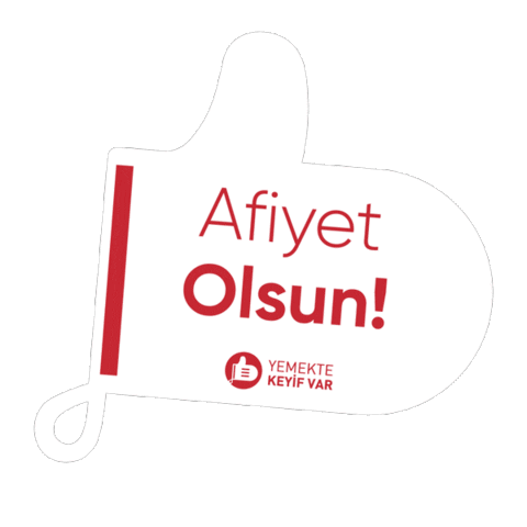 Yemekte Keyif Var Sticker