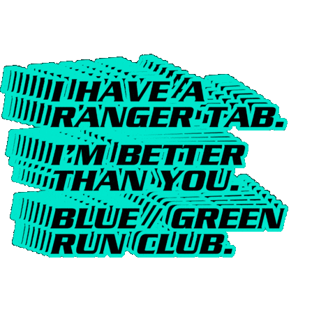 Blue / Green Training Sticker
