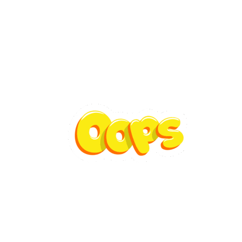 Oops Sticker