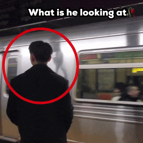 Not Looking At Camera GIF