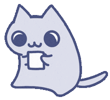 Cat Drinking Sticker