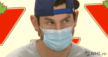 Suspicious Regular Season GIF by NHL