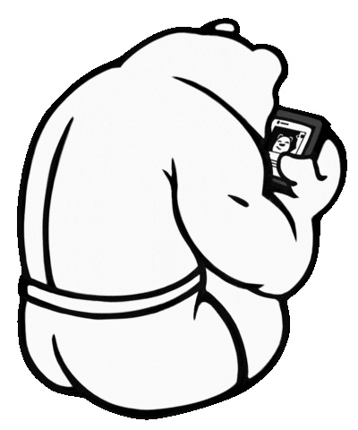 Phone Surfing Sticker