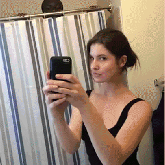 selfie stalker GIF