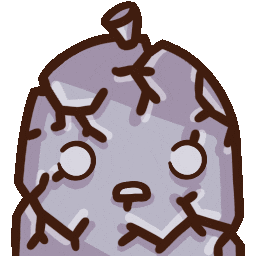 Shocked Stone Sticker