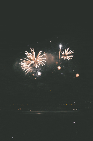 happy new year fireworks GIF