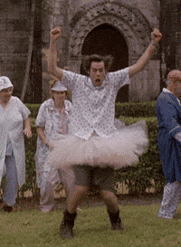 black and white dance GIF