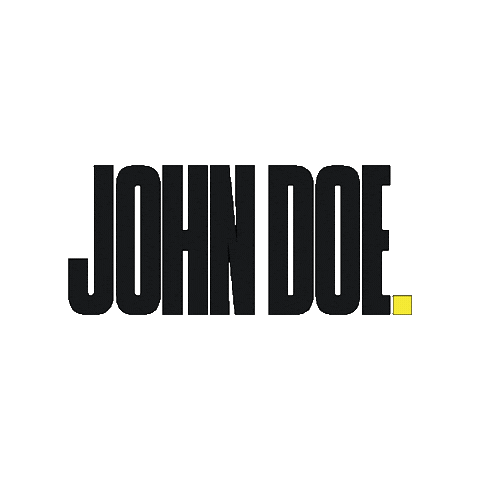 John Doe Logo 2 Sticker by John Doe