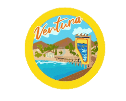 Good Vibes Travel Sticker by Ventura County Coast