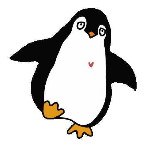 Christmas Penguin Sticker by Rosie Johnson Illustrates