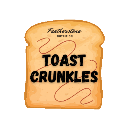 Toast Running Sticker by Featherstone Nutrition