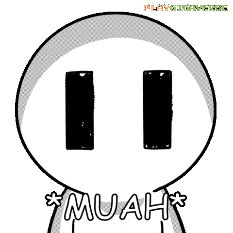 I Love You Kiss Sticker by Playgigaverse