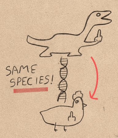 Chicken Dinosaur GIF