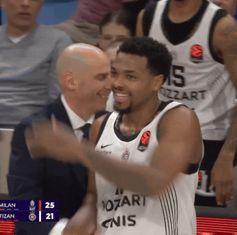 Sterling Brown Smile GIF by Basketball Club Partizan