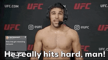 Hit Hard Vicente Luque GIF by UFC