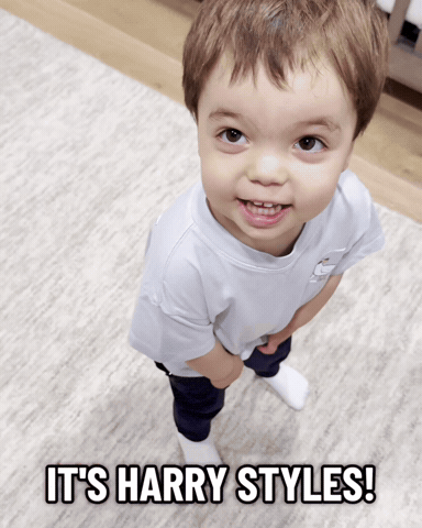 Excited Harry Styles GIF