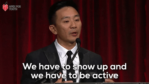 Show Up Asian American GIF by Apex For Youth
