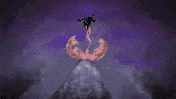 bacon, jump, epic, lightning, thunder, powers, bacon beam, javadoodles GIF by Java Doodles
