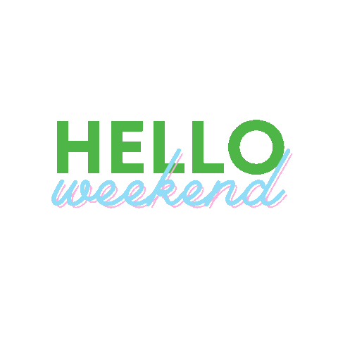 Weekend Hello Sticker by AgoraEversole Marketing Agency