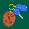 $7,500 EV Credit keys