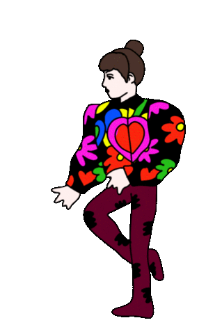 The Beatles Dancing Sticker by Q-ri