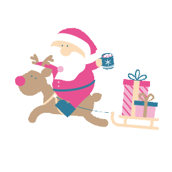 Santa Olens Sticker by geo_tw