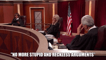 No More Stupid And Reckless Arguments GIF by Hot Bench