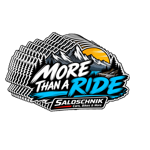 Ride Goes Sticker by Saloschnik