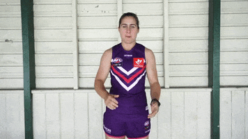 No Deal Gabby GIF by Fremantle Dockers
