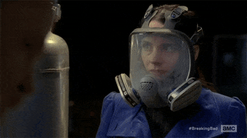 breaking bad gas mask GIF by Vulture.com