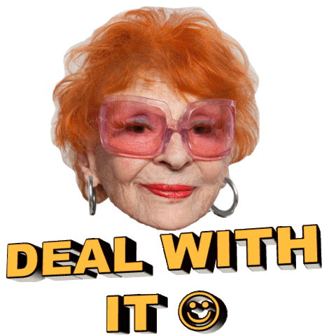 Granny Deal With It Sticker by Sra. Rushmore