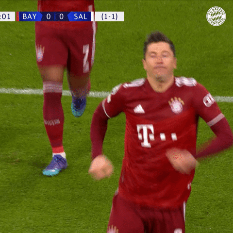 Happy Champions League GIF by FC Bayern Munich