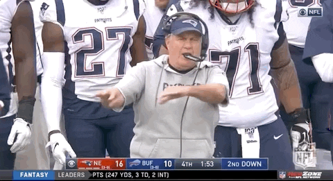 Image result for belichick gif magic hands