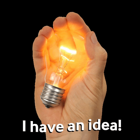 Brandfire hand thinking idea light bulb GIF