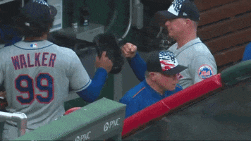 High Five New York Mets GIF by SNY