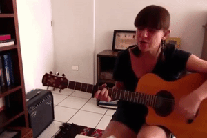 luisfalejos indie acoustic home made left-handed GIF