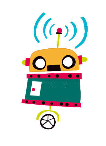 Robot Sticker by Veopositivo