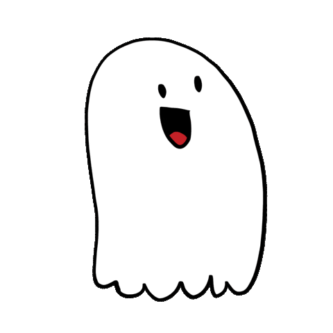 Happy Ghost Sticker