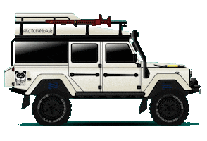 4X4 Defender Sticker by ARCTICPANDA.de