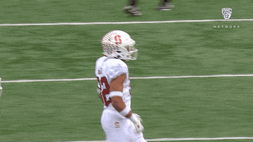 Excited Stanford Football GIF by Pac-12 Network