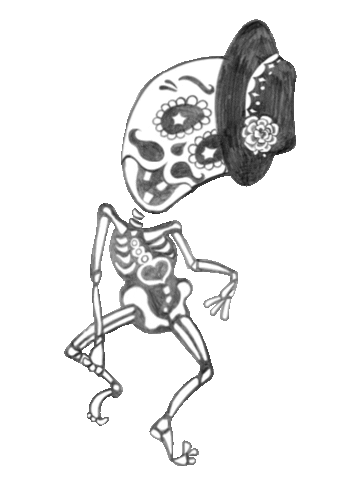 Skeletitos Sticker