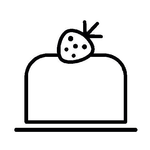 Cupcake Ciasto Sticker by Małe Fusy