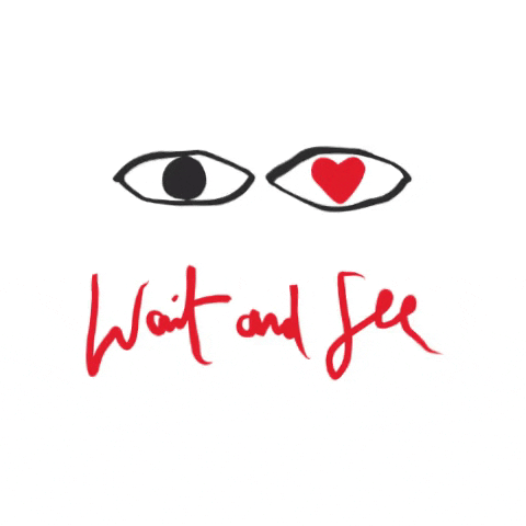 Wait and see GIF